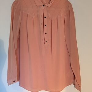 Fossil Pink Casual Button Down Shirt